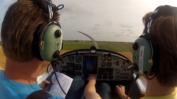 Cours de pilotage à Lelystad - avion biplace Texel