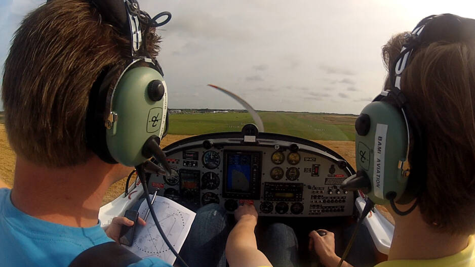 Clase de vuelo Lelystad - Avión biplaza Texel