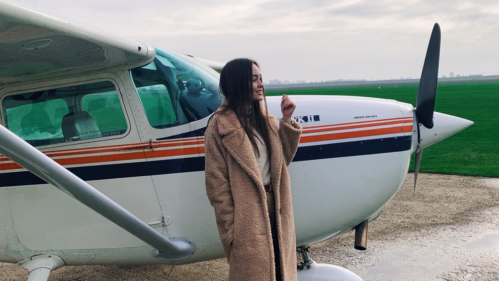 Cessna flying lesson Hilversum