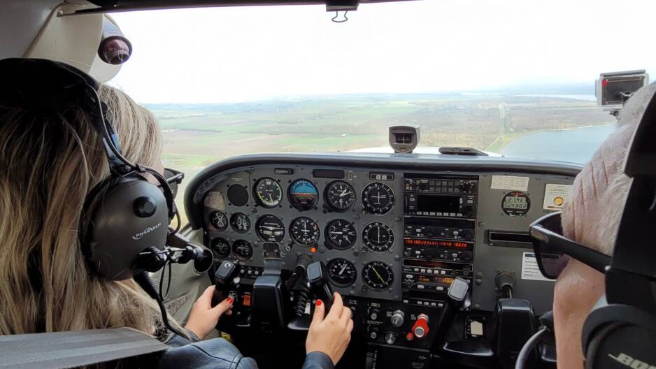 Cessna vliegles Lelystad