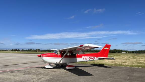 Clase de vuelo con Cessna en Den Helder