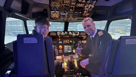 Boeing 737 voller Bewegung simulator